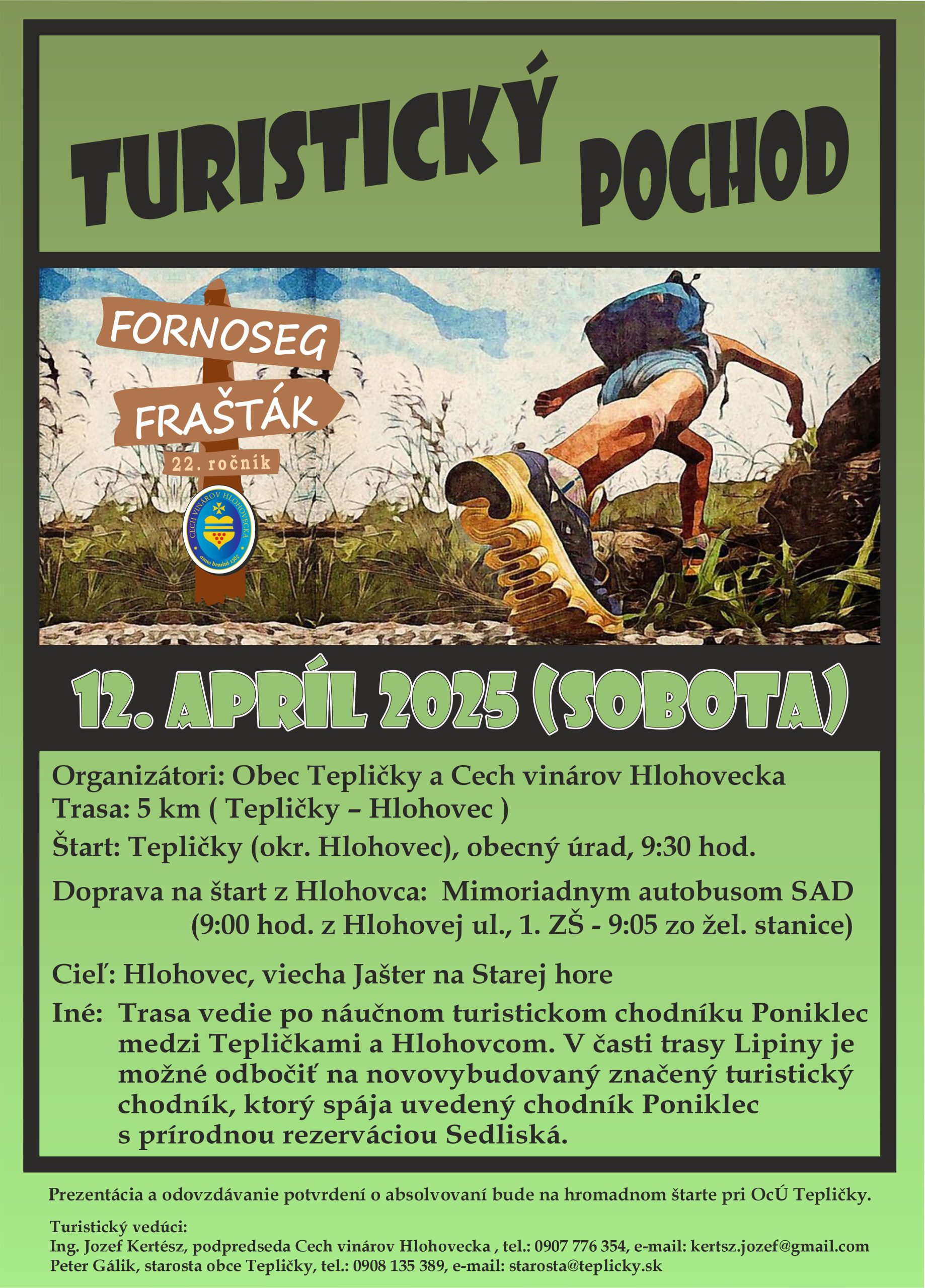 Turistický pochod FORNOSEG – FRAŠTÁK