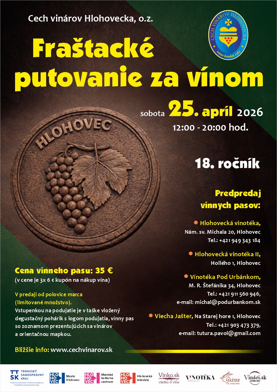 Fraštacké putovanie za vínom 2026